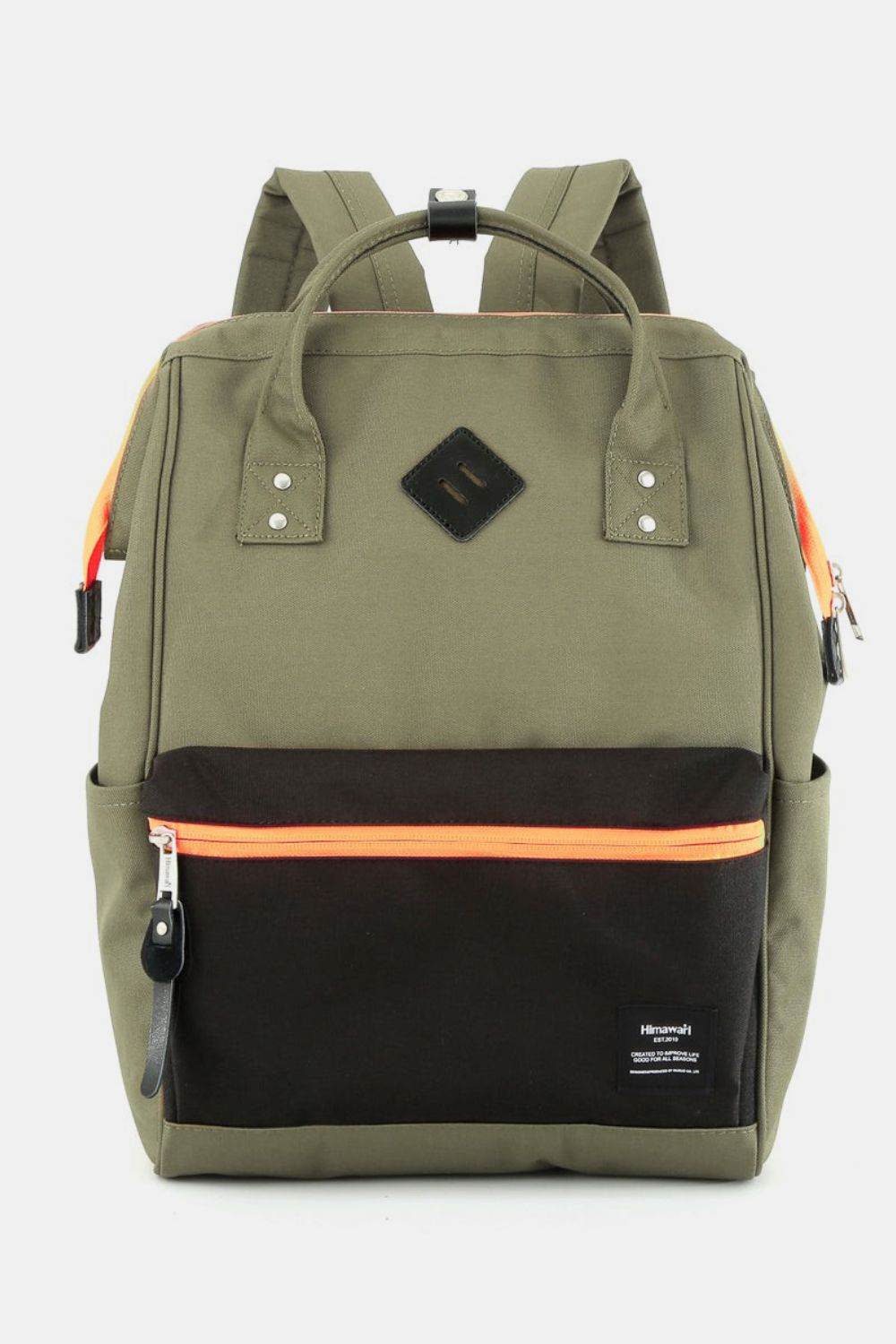Himawari Contrast Waterproof Backpack Bag with Reinforced Edges - Delanoir
