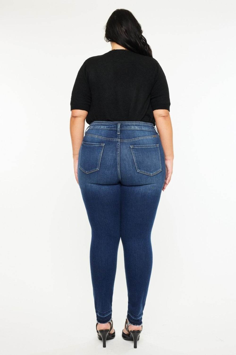 Kancan Full Size High Rise Ankle Skinny Jeans - Delanoir