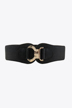 Alloy Buckle Elastic Belt - Delanoir