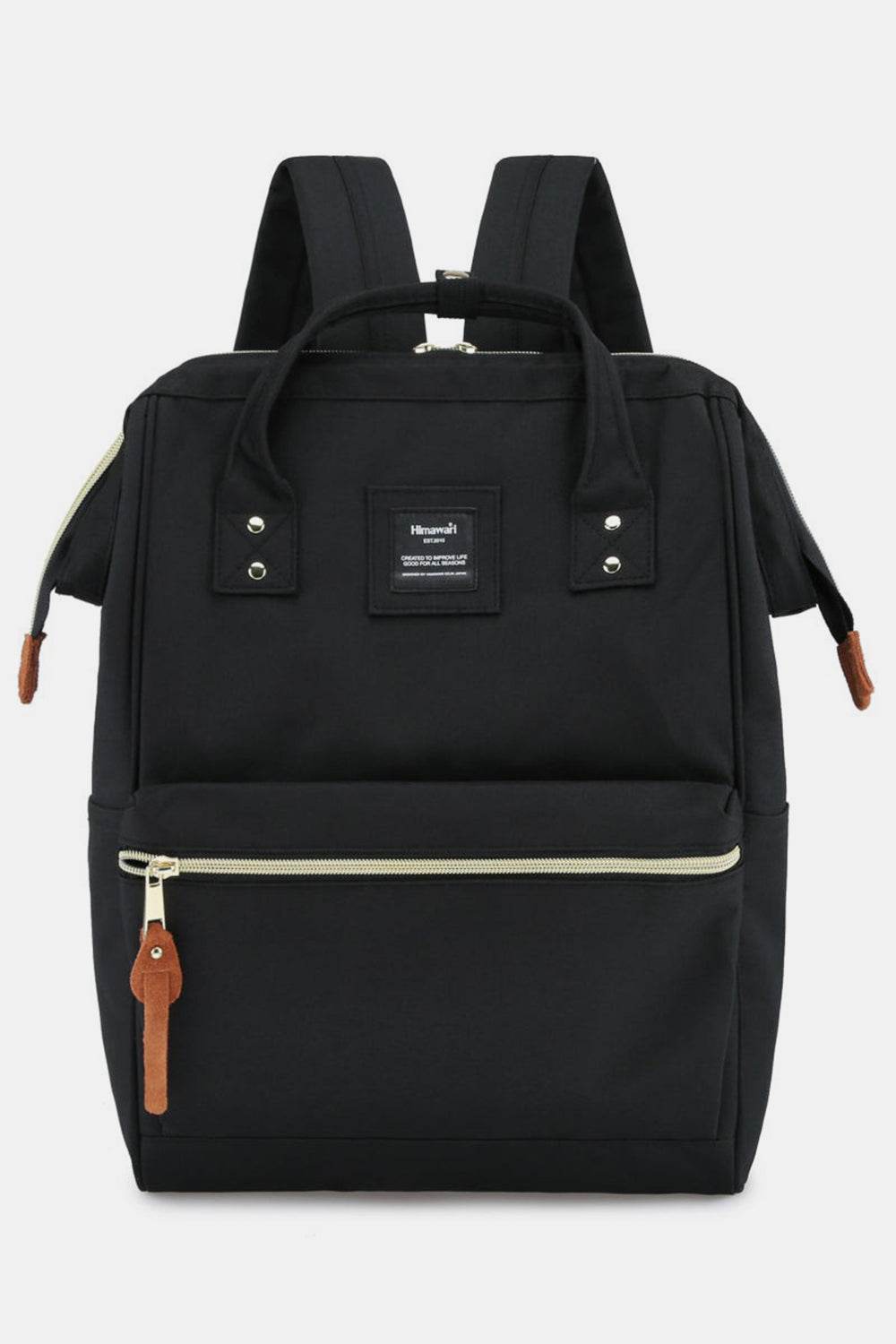 Himawari Waterproof Canvas Backpack Bag with Side Pockets - Delanoir