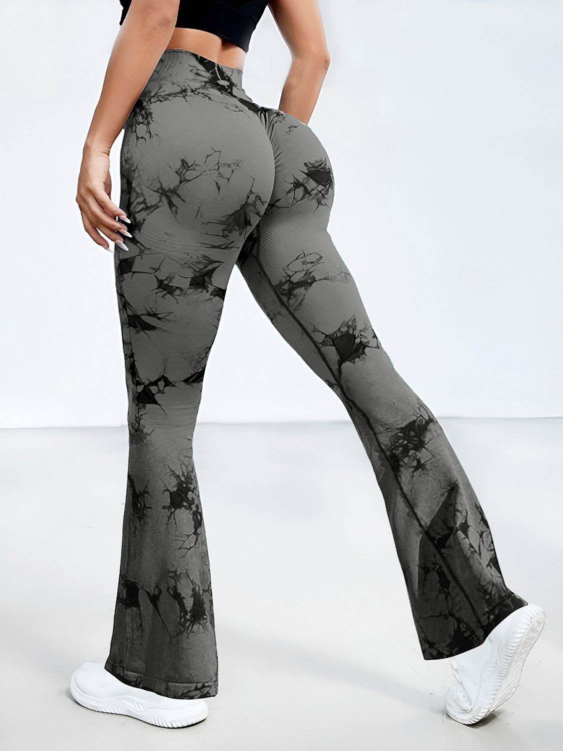 Tie-Dye High Waist Active Leggings - Delanoir