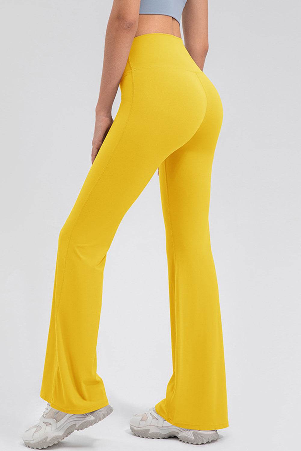 High Waist Straight Active Pants - Delanoir