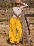 Full Size Wide Leg Pants with Pockets - Delanoir