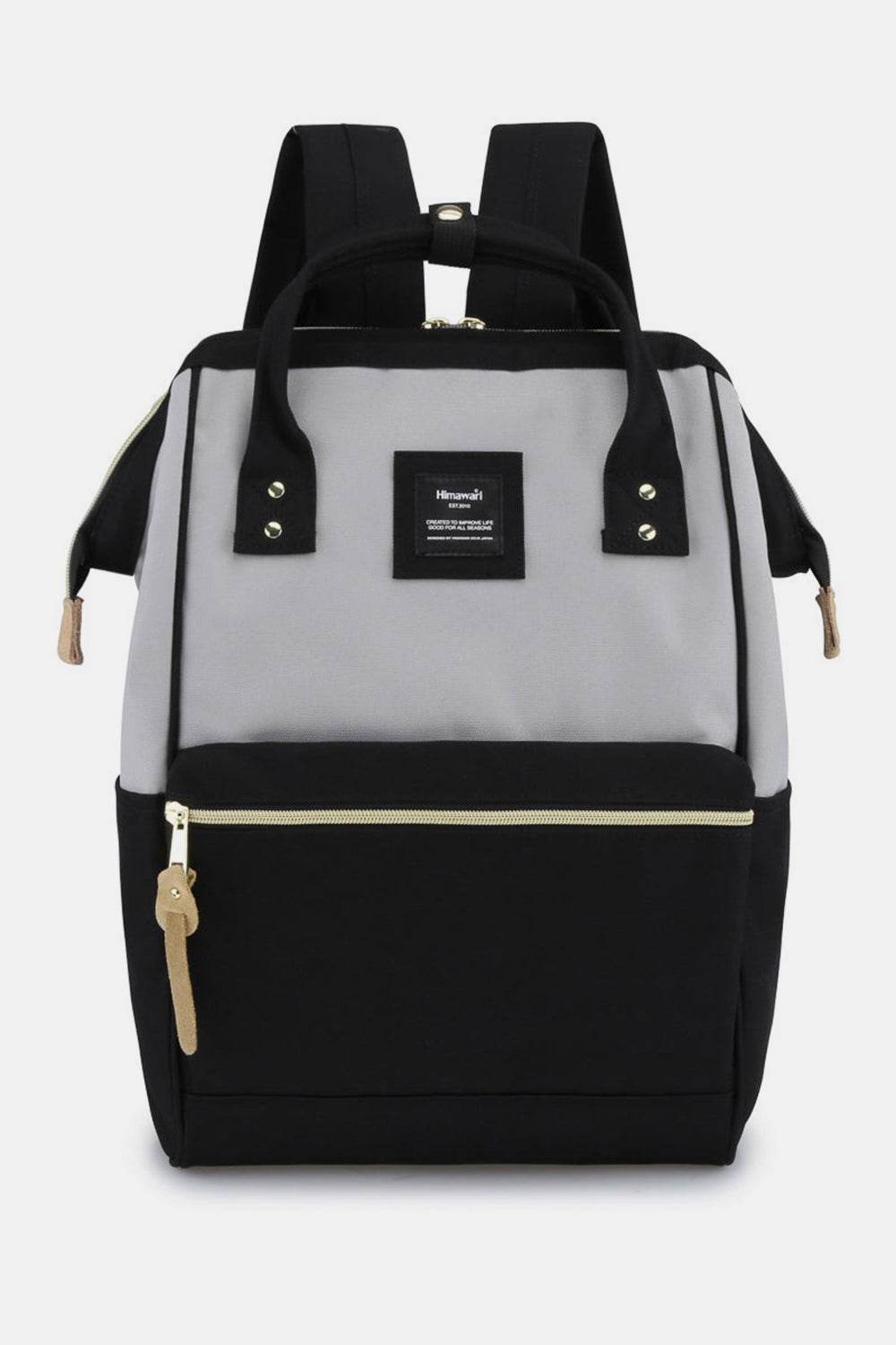 Himawari Waterproof Canvas Backpack Bag with Side Pockets - Delanoir