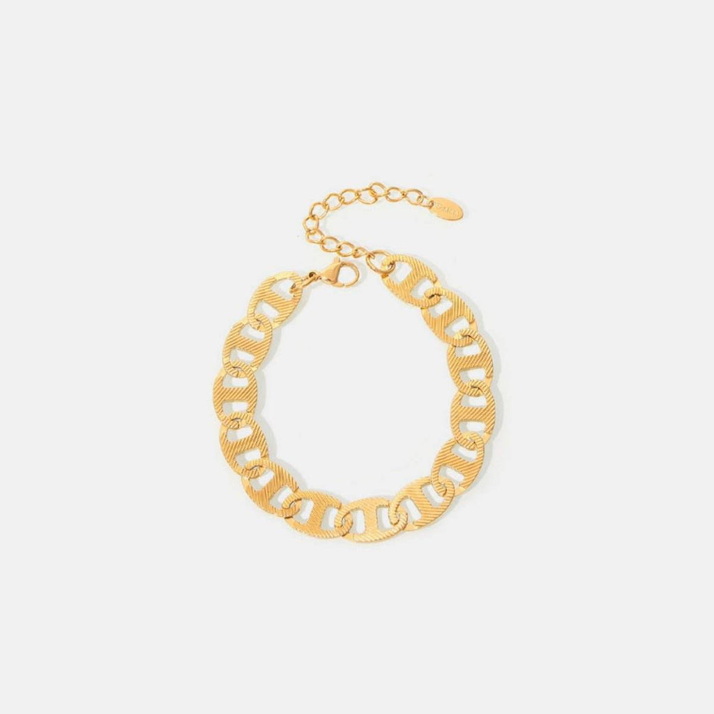 18K Gold-Plated Stainless Steel Chain Bracelet - Delanoir