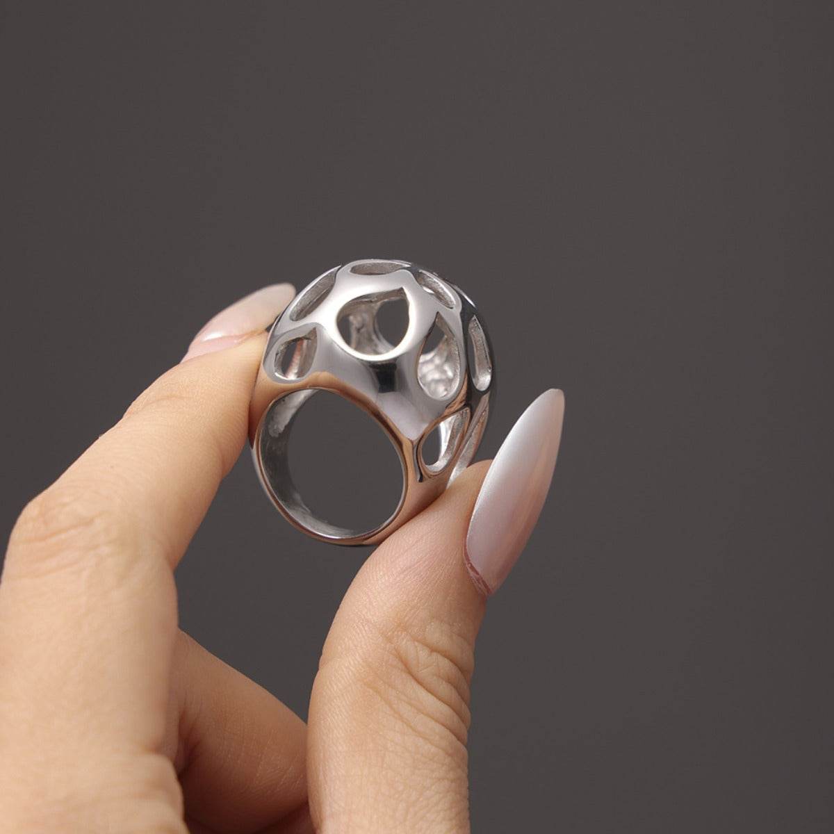 Stainless Steel Cutout Ring - Delanoir