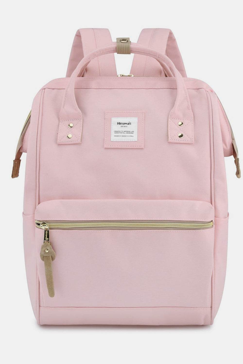 Himawari Waterproof Canvas Backpack Bag with Side Pockets - Delanoir