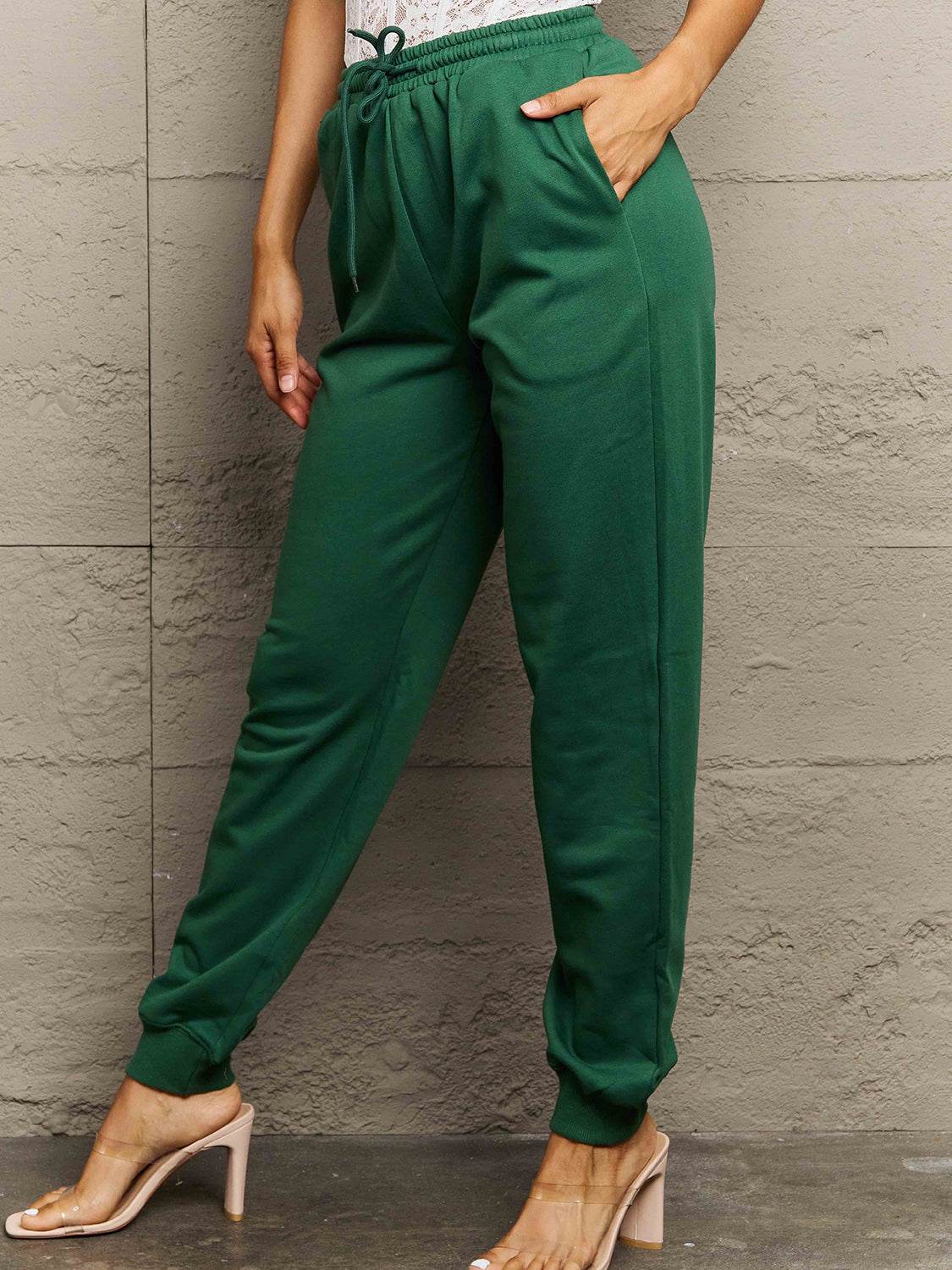 Simply Love Full Size Drawstring Sweatpants - Delanoir