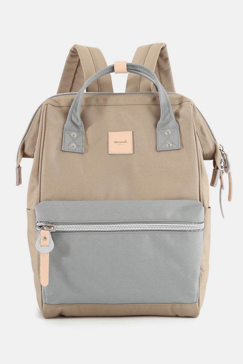 Himawari Water Resistant Canvas Backpack Bag with Side Pockets - Delanoir