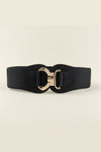 Alloy Buckle Elastic Belt - Delanoir