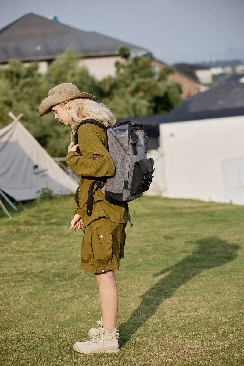 Himawari Waterproof Canvas Backpack Bag with Handles - Delanoir