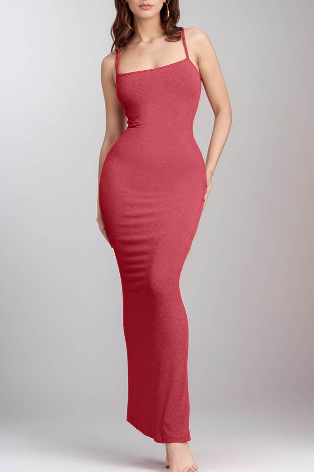 Basic Bae Built-In Shapewear Sleeveless Maxi Dress - Delanoir
