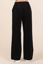 Mittoshop Corduroy Back Elastic Waist Pants - Delanoir
