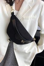 Zenana Corduroy Crossbody Bag with Removable Strap - Delanoir