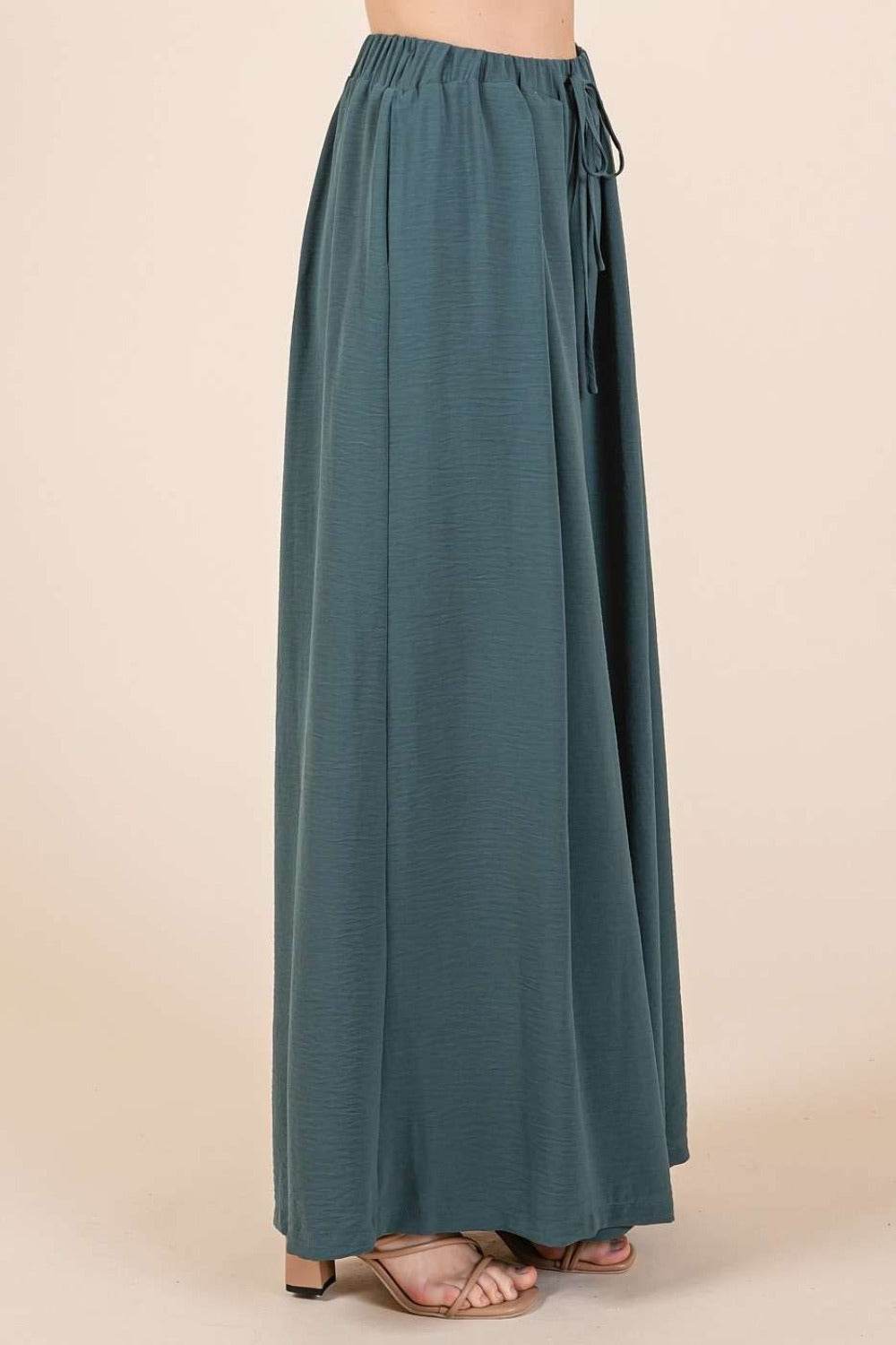 Mittoshop Pleated Wide Leg Pants - Delanoir