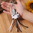 Turquoise Fringe Detail Key Chain - Delanoir