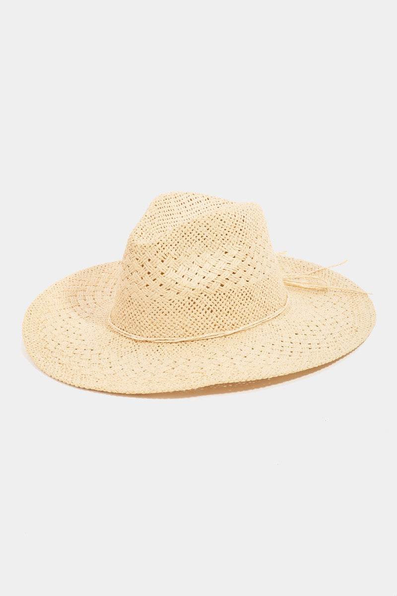 Fame Straw Braided Sun Hat - Delanoir