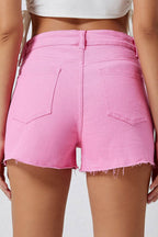 Distressed Denim Shorts - Delanoir