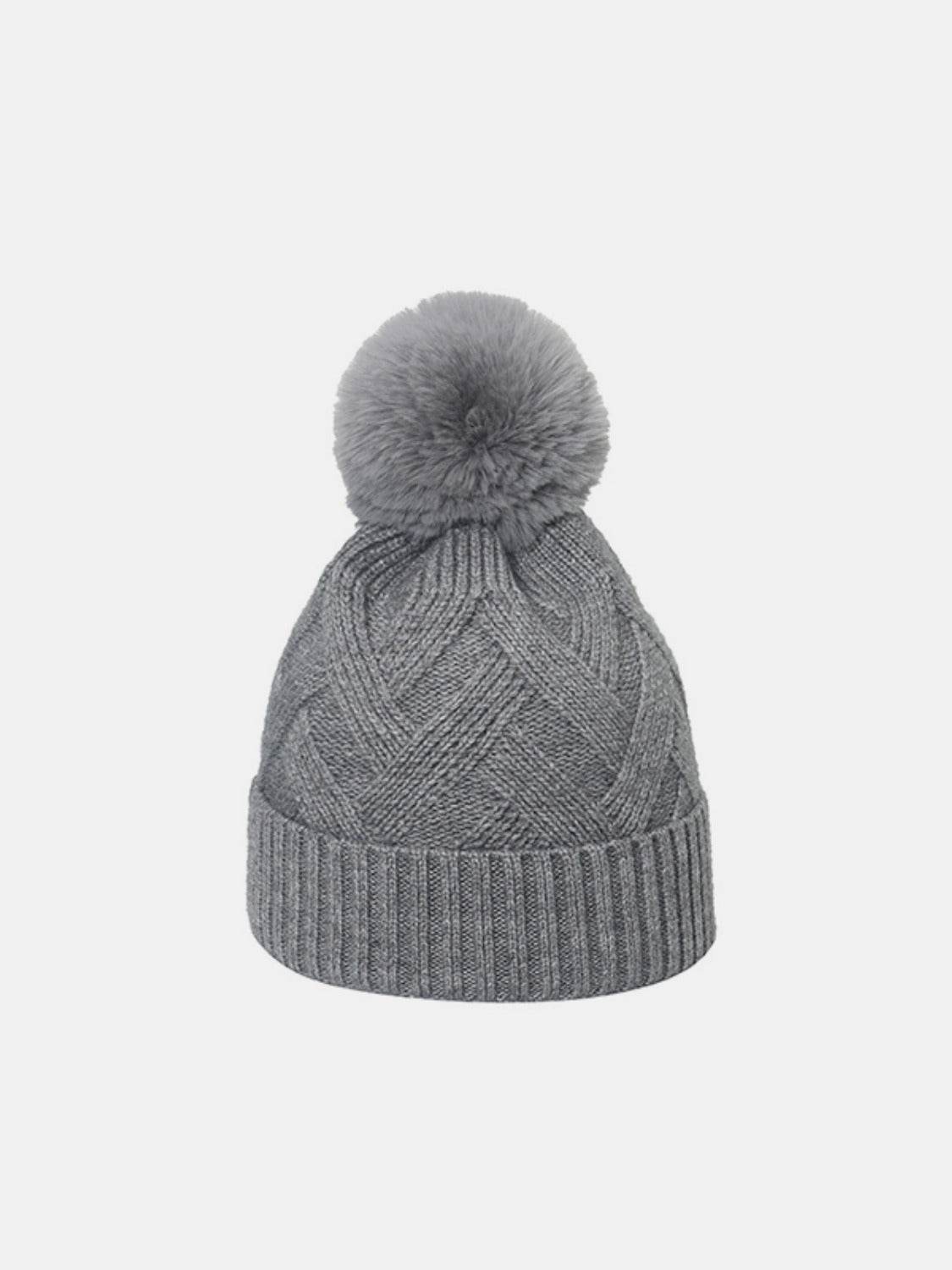 Roll Rim Hat with Pompom - Delanoir