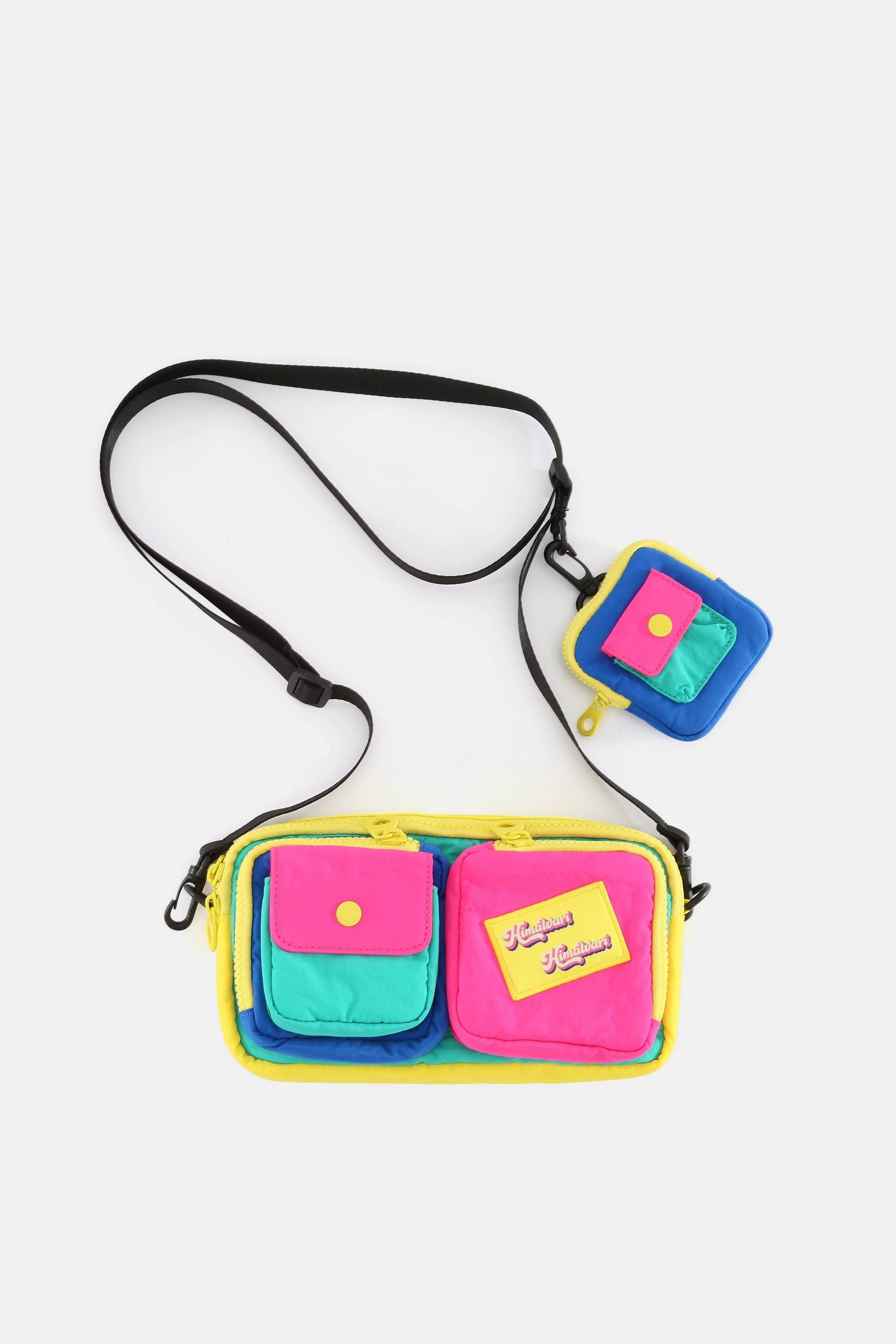 Himawari Removable Strap Nylon Crossbody Bag with EarPods Bag - Delanoir