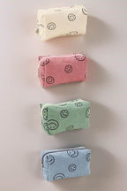 Zenana Smiley Face Corduroy Cosmetic Pouch - Delanoir