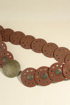 Round Shape PU Leather Belt - Delanoir