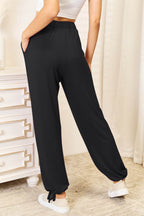 Basic Bae Full Size Soft Rayon Drawstring Waist Pants with Pockets - Delanoir