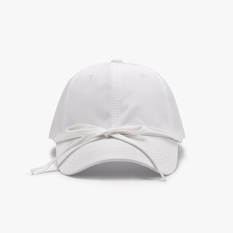 Tied Bow Cotton Baseball Cap - Delanoir