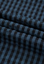 Plaid Wide Strap Wide Leg Overalls - Delanoir