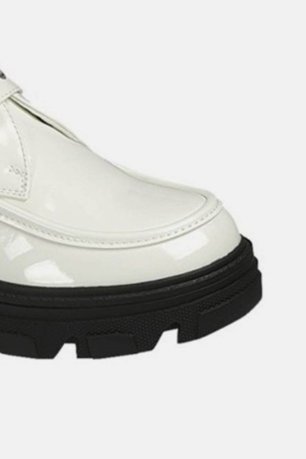 Forever Link Buckled Platform Lug Sole Loafers - Delanoir