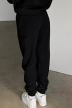 Pocketed Elastic Waist Active Joggers - Delanoir