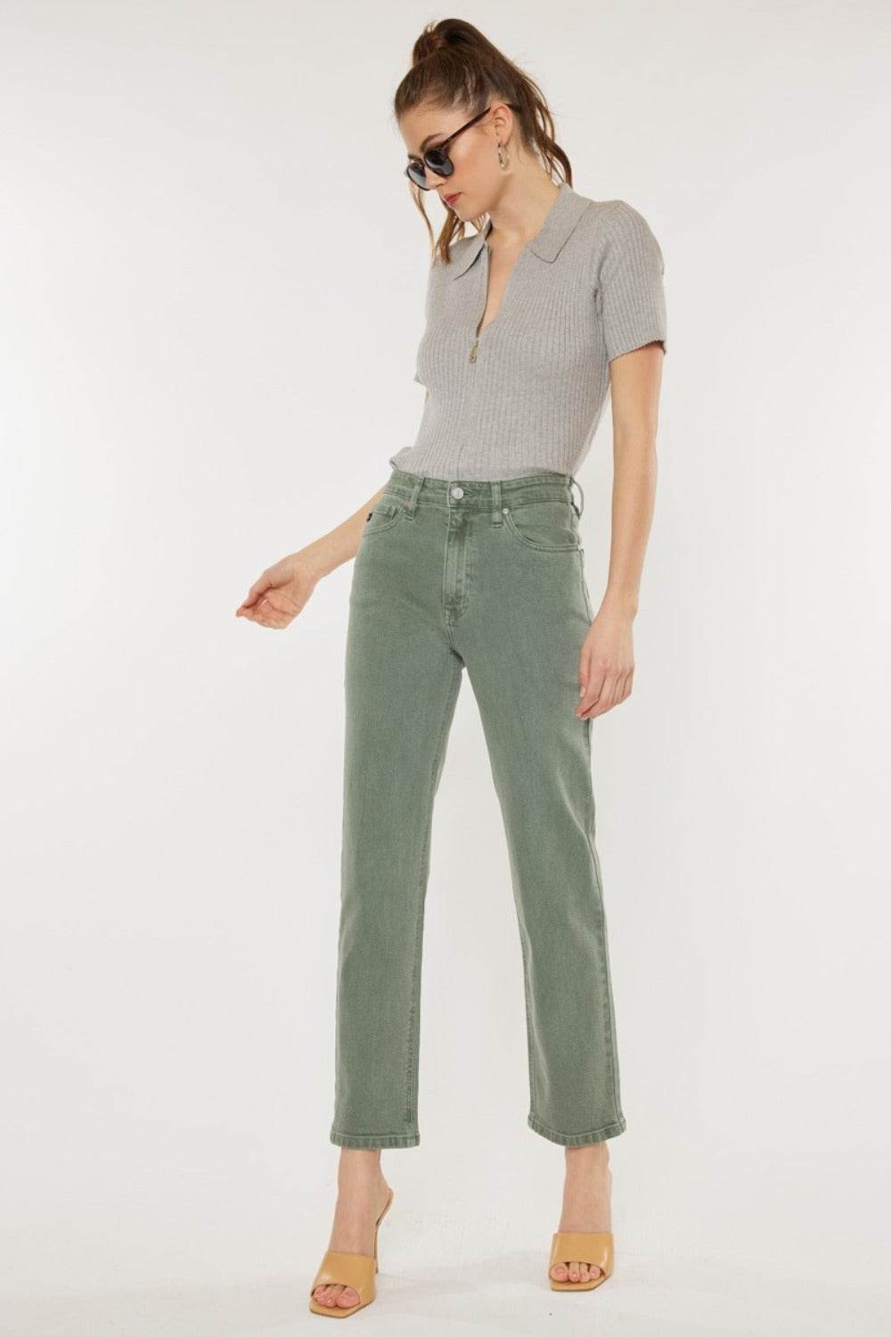 Kancan Ultra High Rise Straight Jeans - Delanoir