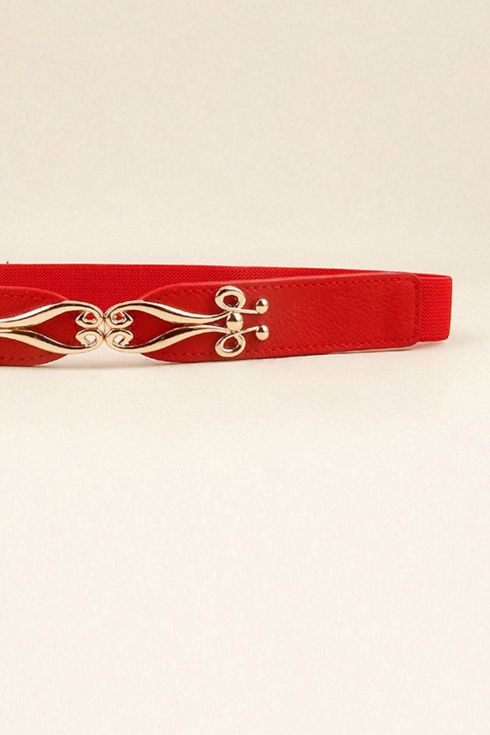 Alloy Buckle Elastic Belt - Delanoir