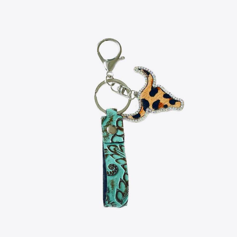 Rhinestone Bull Keychain - Delanoir