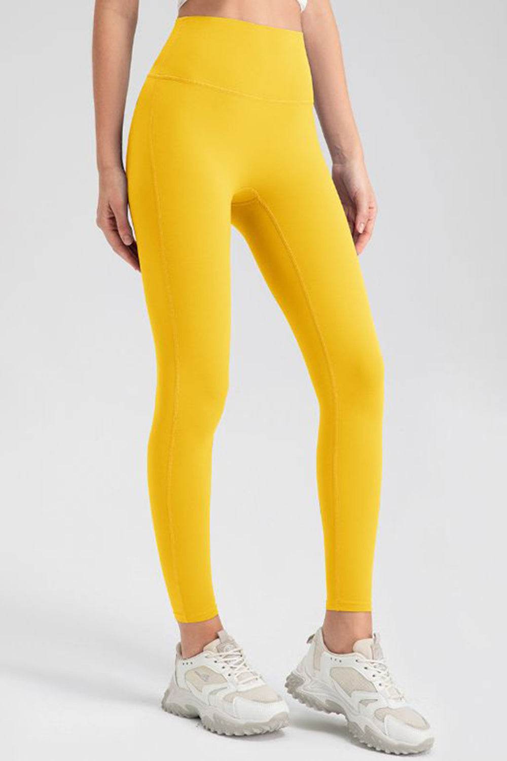 High Waist Skinny Active Pants - Delanoir