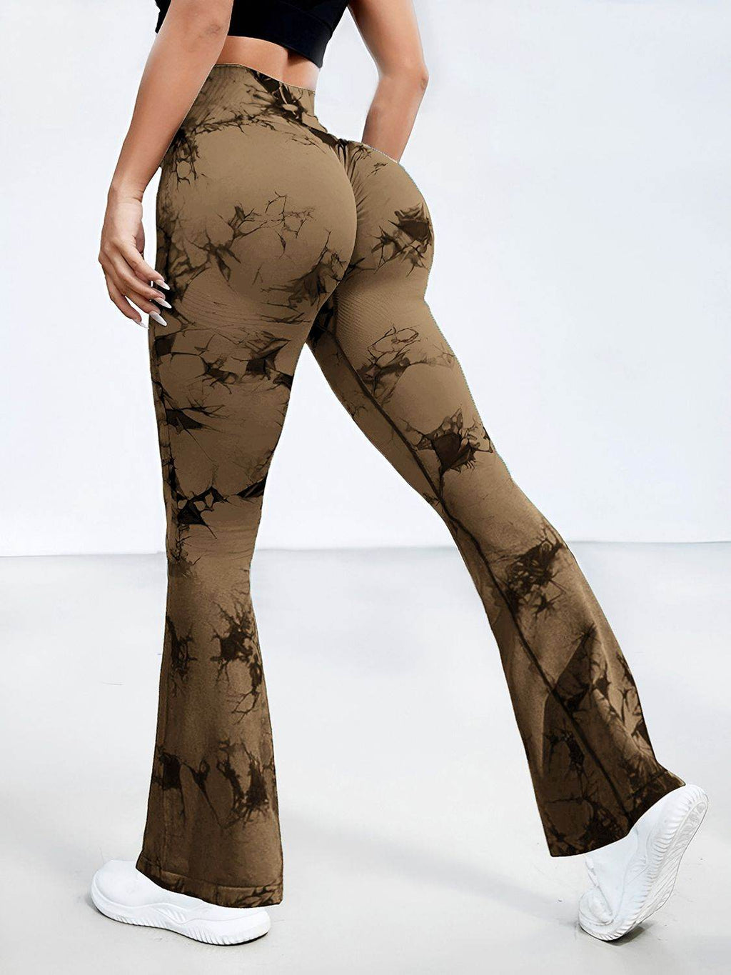 Tie-Dye High Waist Active Leggings - Delanoir