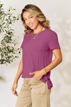 Basic Bae Full Size Round Neck Short Sleeve T-Shirt - Delanoir