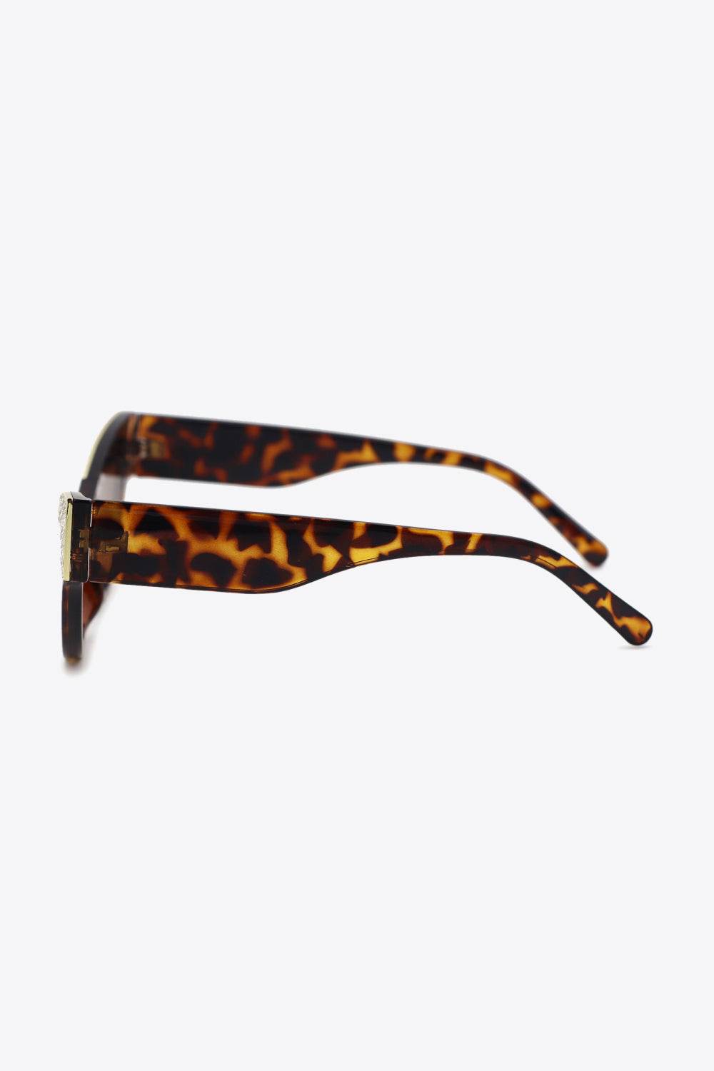 UV400 Rhinestone Trim Cat-Eye Sunglasses - Delanoir