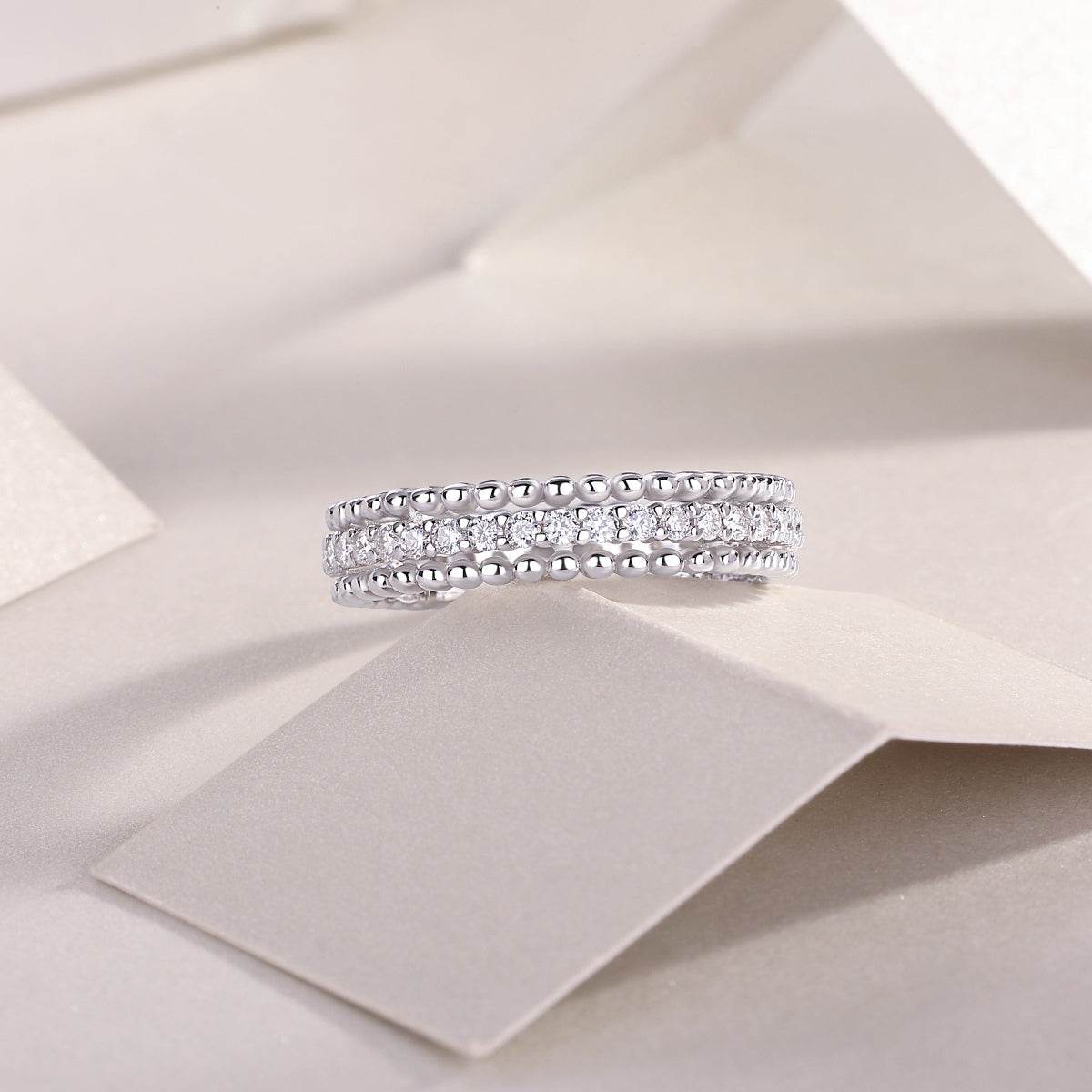 Moissanite 925 Sterling Silver Ring - Delanoir