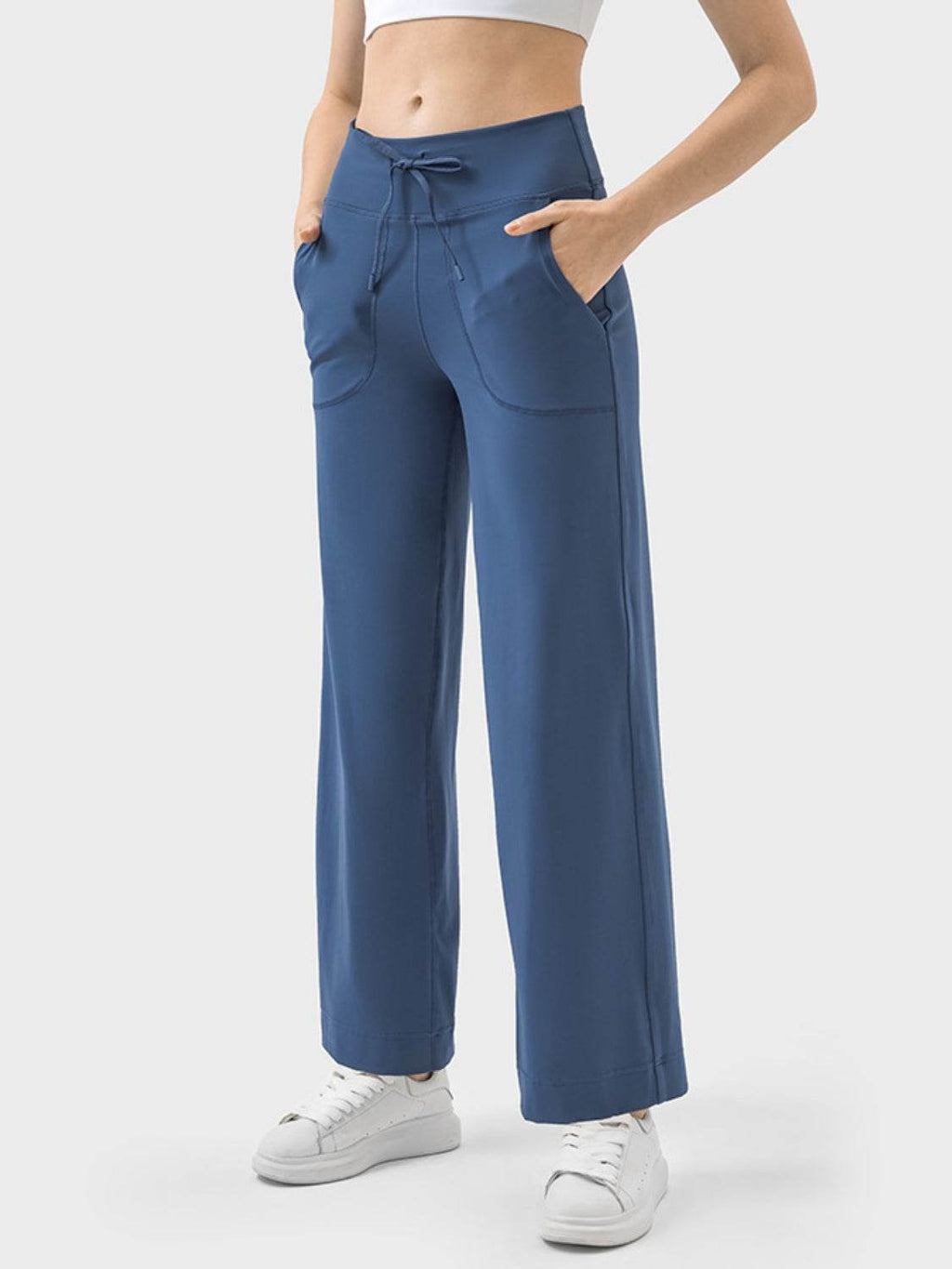 Millennia Drawstring Active Pants with Pockets - Delanoir
