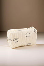 Zenana Smiley Face Corduroy Cosmetic Pouch - Delanoir