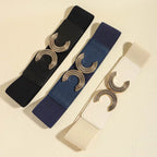 Double C Buckle Elastic Belt - Delanoir