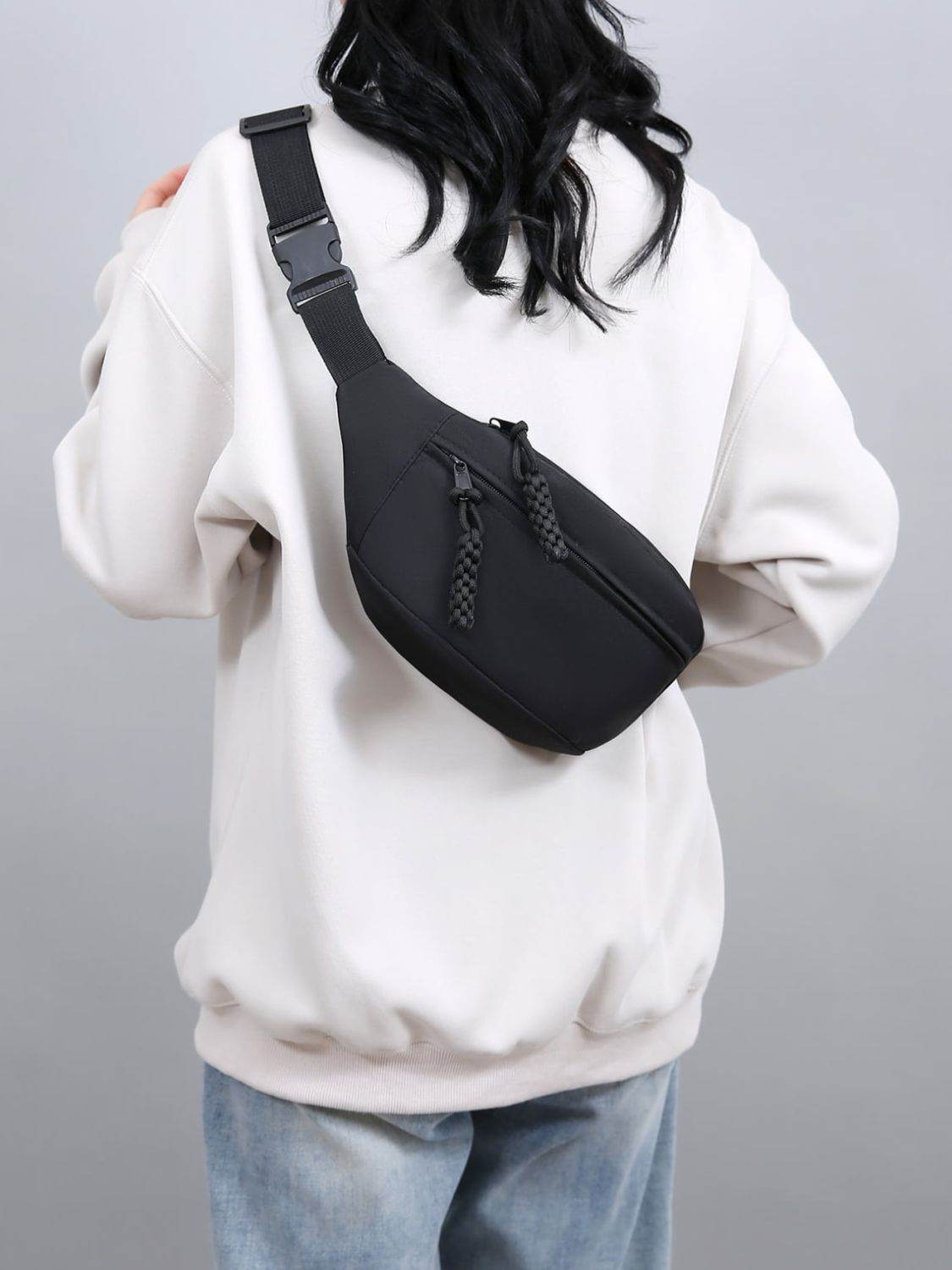 Oxford Cloth Adjustable Strap Sling Bag - Delanoir