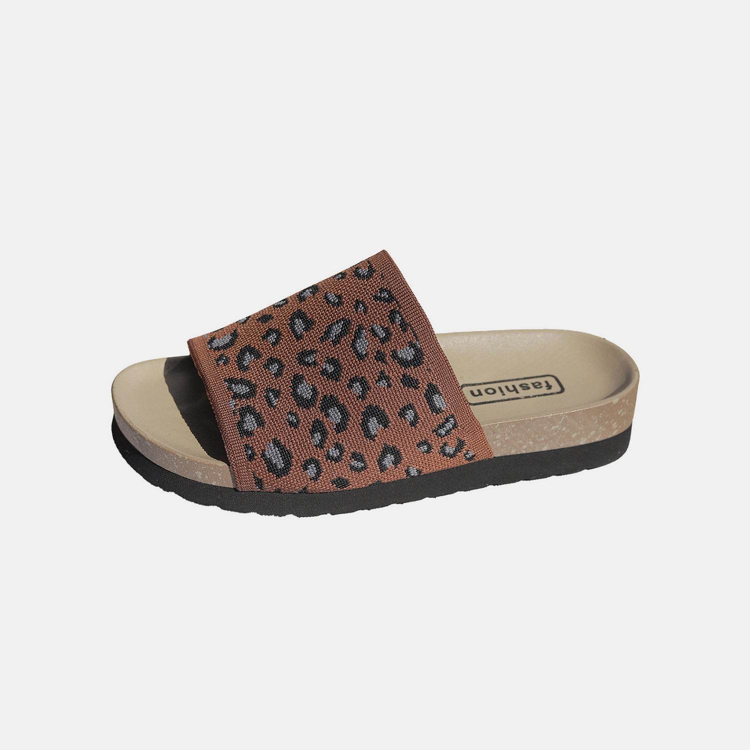 Leopard Open Toe Sandals - Delanoir