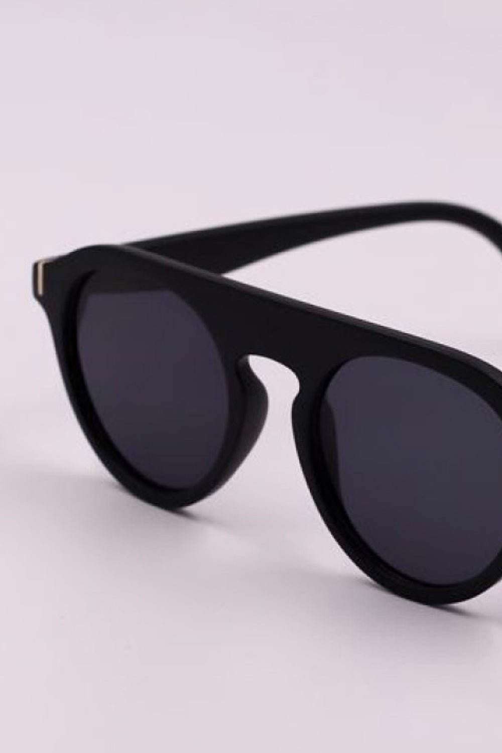 3-Piece Round Polycarbonate Full Rim Sunglasses - Delanoir
