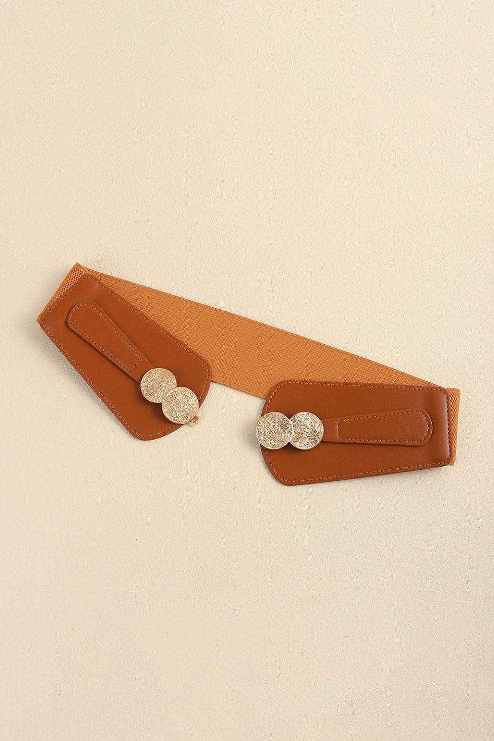 Alloy Buckle Elastic Belt - Delanoir