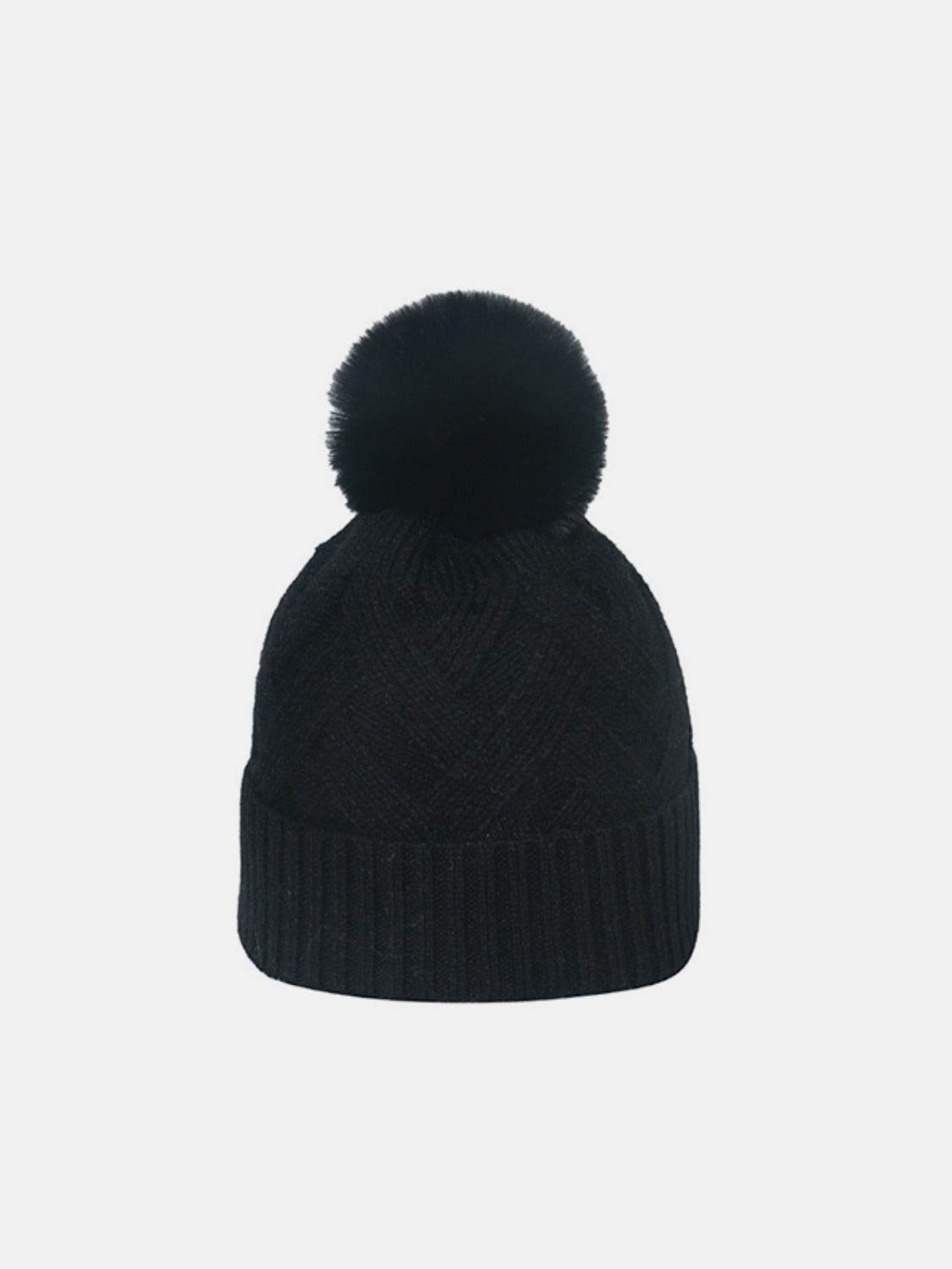 Roll Rim Hat with Pompom - Delanoir