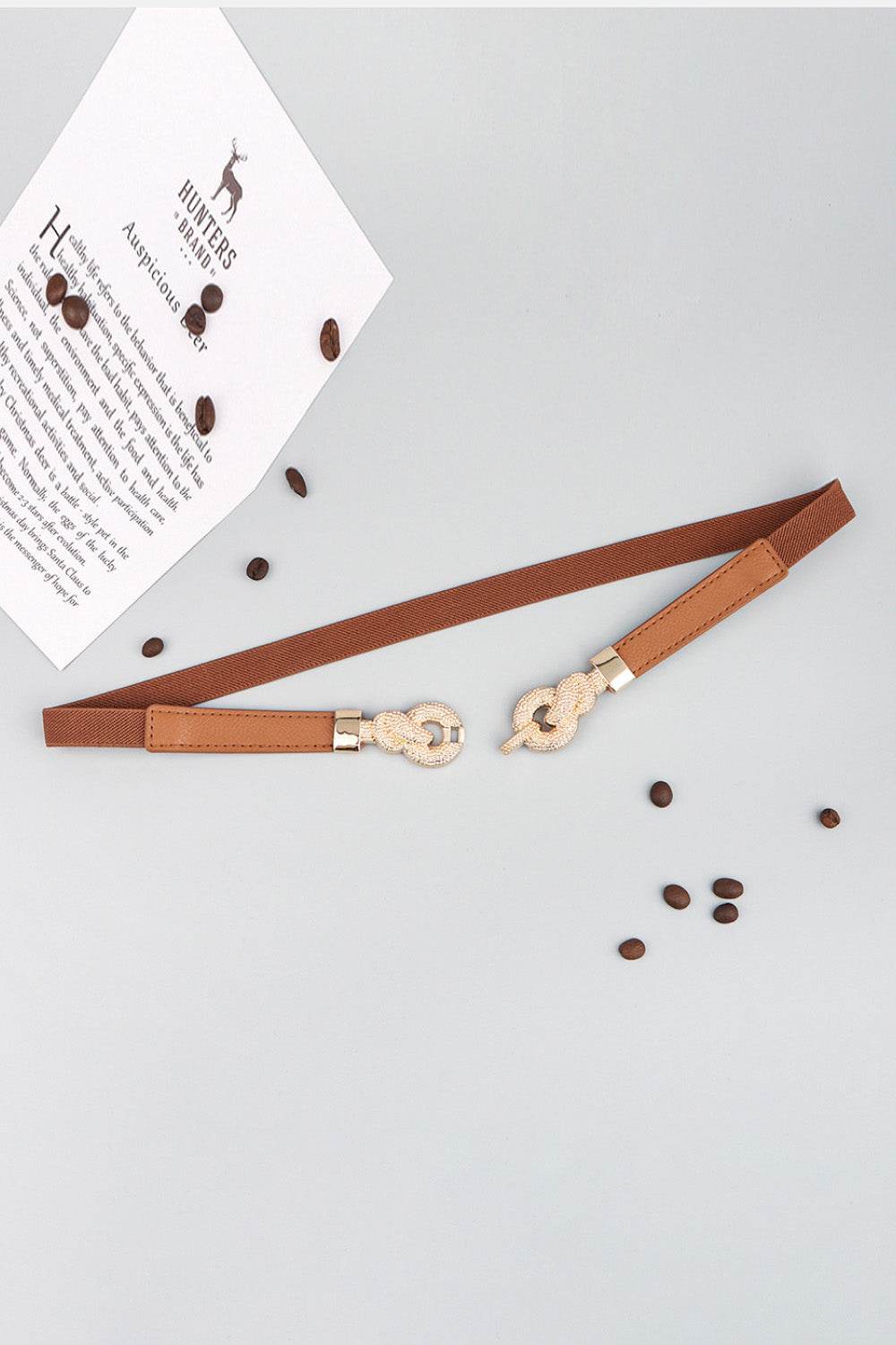 Zinc Alloy Buckle PU Leather Belt - Delanoir