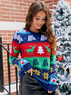 Christmas Round Neck Sweater - Delanoir
