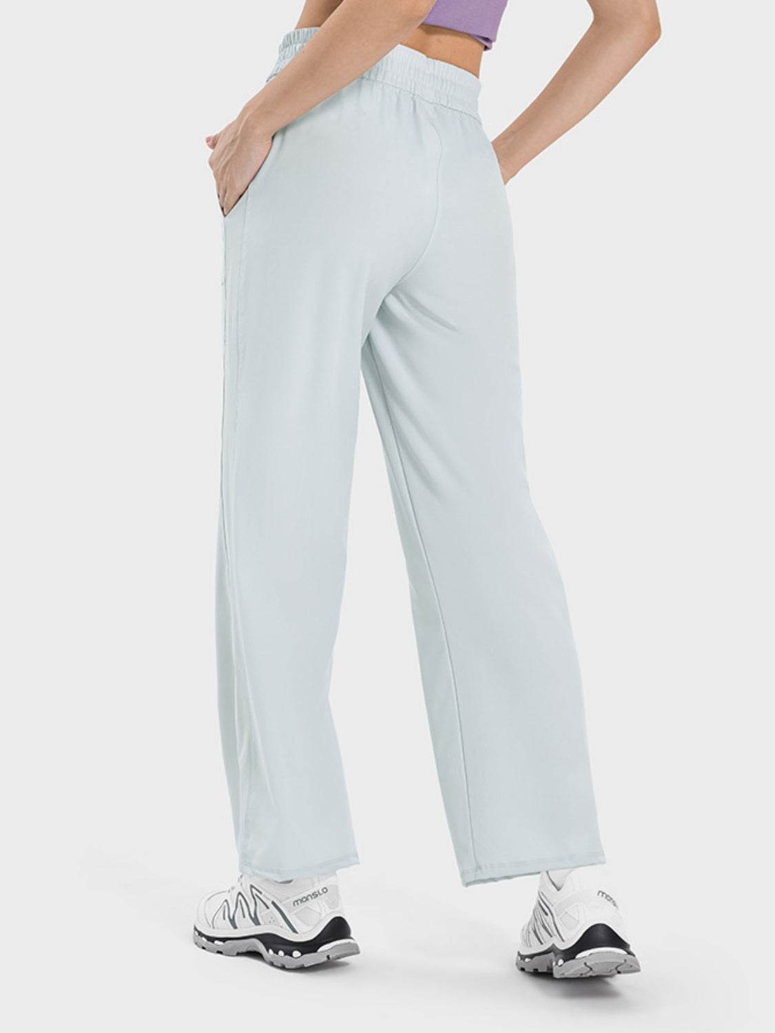 Millennia Drawstring Pocketed Active Pants - Delanoir